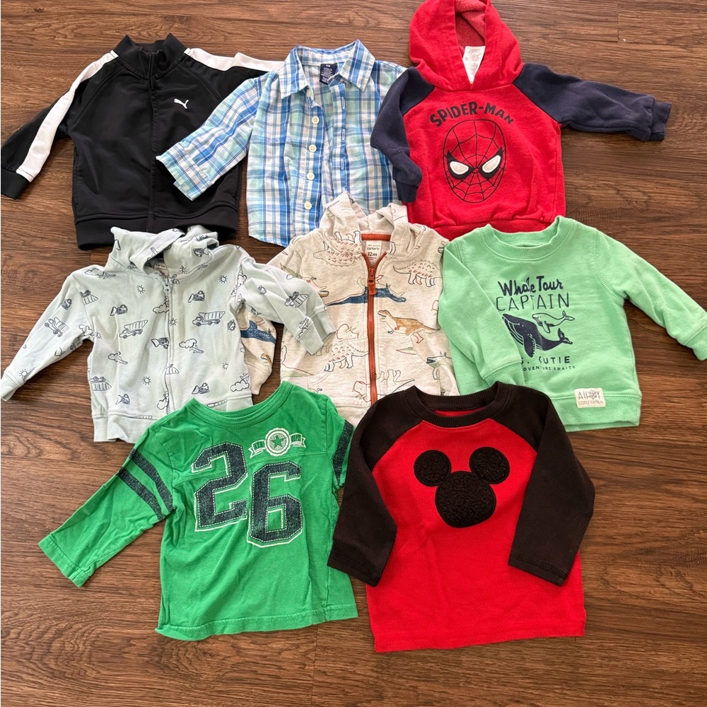 12 months boys tops bundle